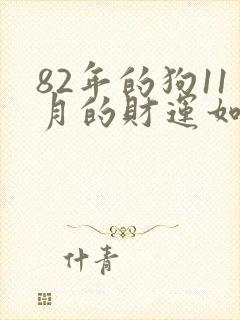 82年的狗11月的财运如何封面