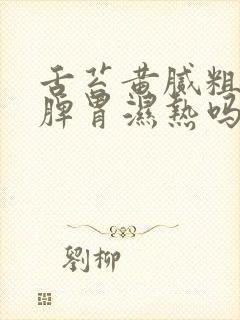 舌苔黄腻粗糙是脾胃湿热吗