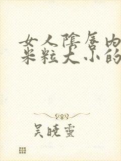 女人阴唇内长有米粒大小的疣