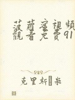 菠萝蜜视频在线观看免费91封面