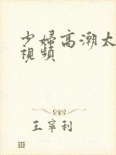 少妇高潮太爽了视频