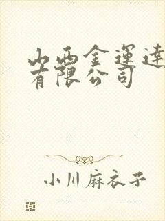 山西金运达物流有限公司封面