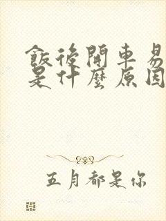 饭后开车易犯困是什么原因