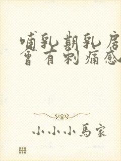 哺乳期乳房偶尔会有刺痛感