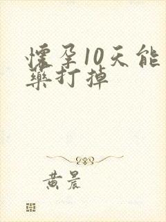 怀孕10天能吃药打掉