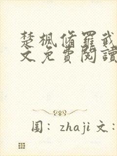 楚枫修罗武神全文免费阅读