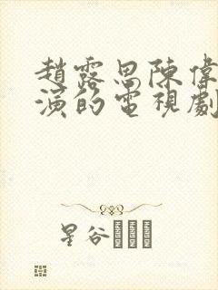 赵露思陈伟霆主演的电视剧许我耀眼