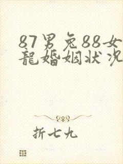 87男兔88女龙婚姻状况