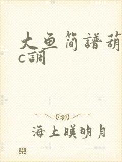 大鱼简谱葫芦丝c调