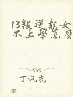 13叛逆期女孩不上学怎么办封面
