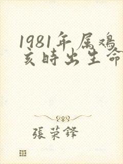 1981年属鸡亥时出生命运