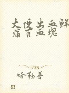 大便出血鲜红不痛有血块