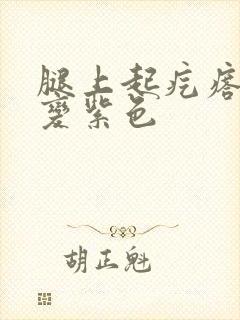 腿上起疙瘩很痒变紫色封面