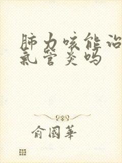 肺力咳能治疗支气管炎吗封面