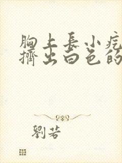 胸上长小疙瘩能挤出白色的东西