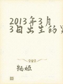 2013年3月3日出生的男孩命运如何