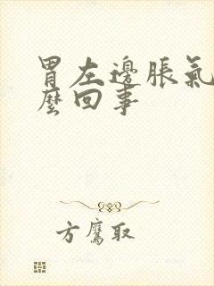 胃左边胀气是怎么回事封面