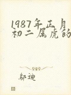 1987年正月初二属虎的命封面