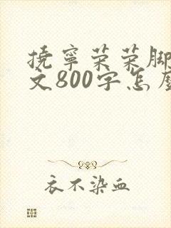 挠宁荣荣脚心作文800字怎么写