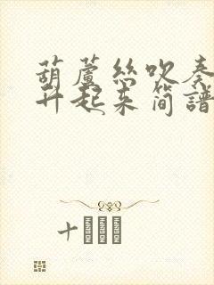 葫芦丝吹奏月亮升起来简谱