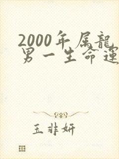 2000年属龙男一生命运怎么样
