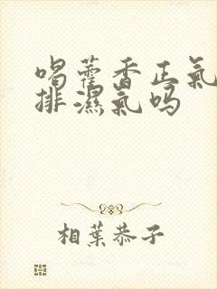 喝藿香正气水能排湿气吗