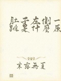 肚子左侧一跳一跳是什么原因