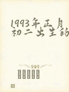1993年正月初二出生的人命运