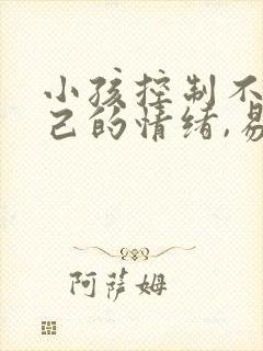 小孩控制不住自己的情绪,易怒,易烦躁