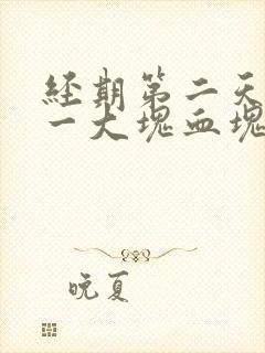 经期第二天流了一大块血块是怎么回事