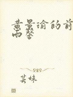 黄景瑜的前妻王雨馨封面