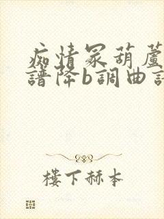 痴情冢葫芦丝简谱降b调曲谱封面