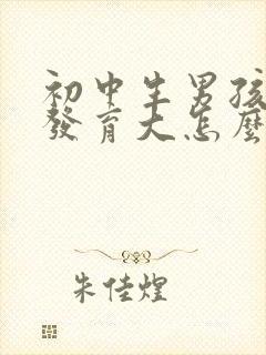 初中生男孩乳房发育大怎么办封面