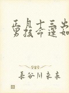 正月十三出生的男孩命运如何