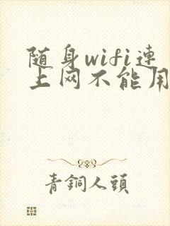 随身wifi连上网不能用