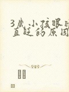 3岁小孩眼睛一直眨的原因