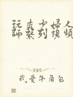 玩爽少妇人妻老师系列视频