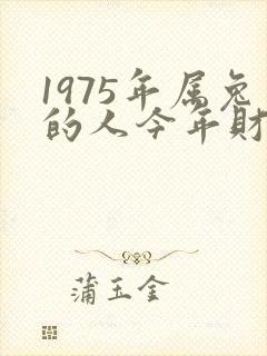 1975年属兔的人今年财运怎么样封面