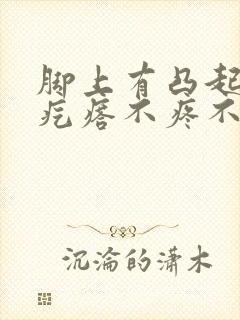 脚上有凸起的硬疙瘩不疼不痒