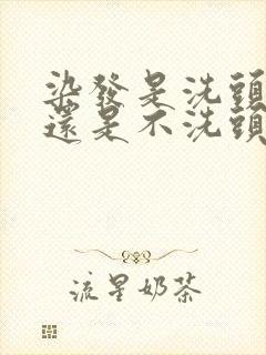 染发是洗头后染还是不洗头的时候染