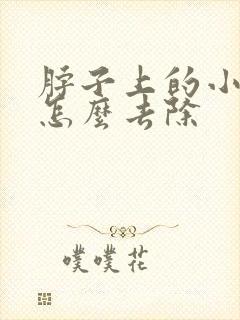 脖子上的小肉粒怎么去除封面