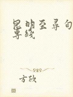 昆明至寻甸物流专线封面