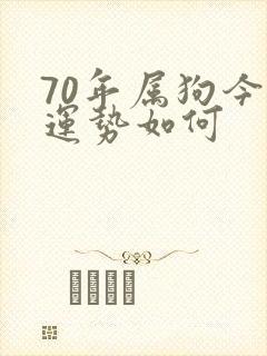 70年属狗今年运势如何