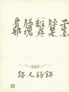 肩膀离脖子近的那块疼是怎么回事封面