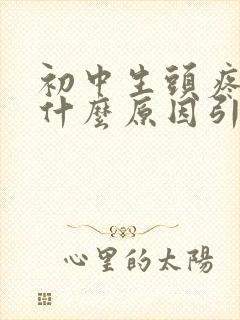 初中生头疼晕是什么原因引起的