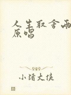 人生取舍两难全原唱封面