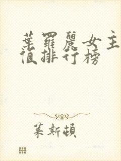 叶罗丽女主角颜值排行榜