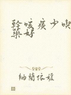 干咳痰少吃什么药好