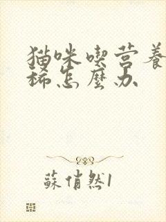 猫咪吃营养膏拉稀怎么办