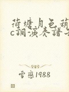 荷塘月色葫芦丝c调演奏谱子